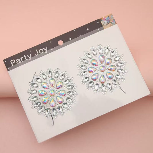 Circle Rhinestone Nipple Covers