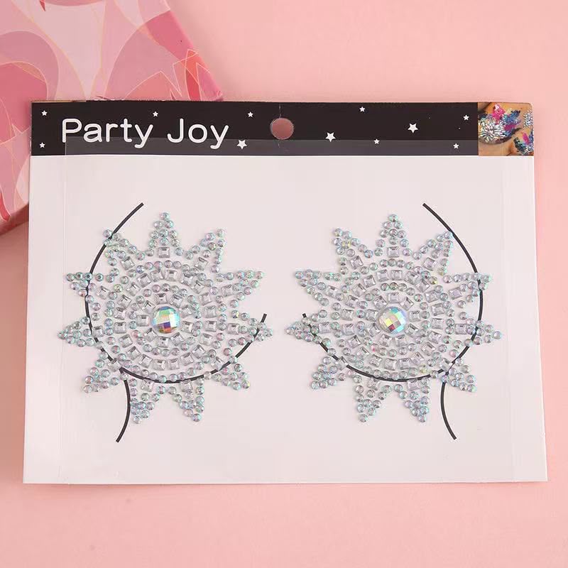 Star Rhinestone Nipple Covers