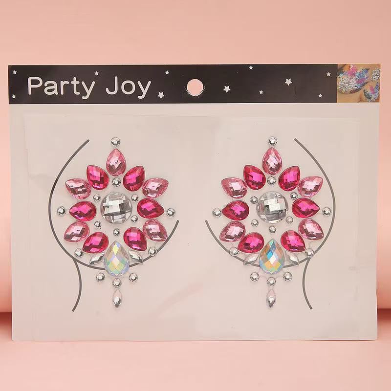 Jeweled Temporary Breast Pasties Sticker