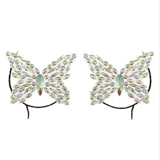 Butterfly Rhinestone Nipple Covers