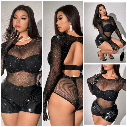 Rhinestone Bodysuit