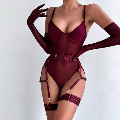 Sensual Sheath Lingerie Rompers Fashion Bodysuits