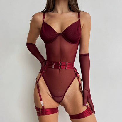 Sensual Sheath Lingerie Rompers Fashion Bodysuits