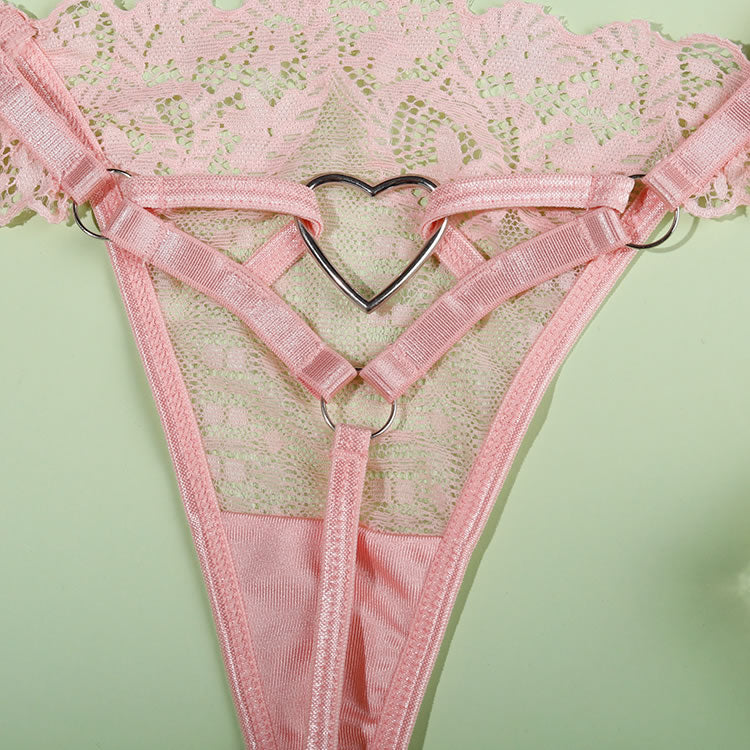 Stunning Longline Lace Bra Set