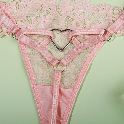 Stunning Longline Lace Bra Set