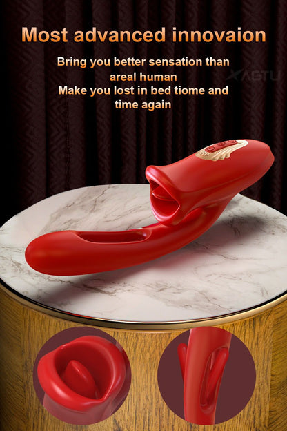 Rabbit Vibrator with Rose Clitoral G Spot