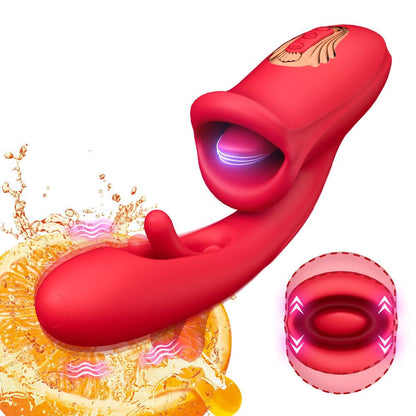 Rabbit Vibrator with Rose Clitoral G Spot