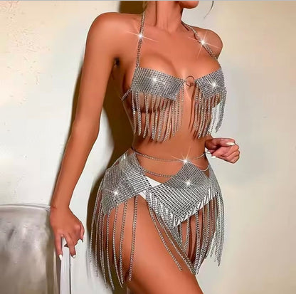 Fringes Sequin Crystal Fashion