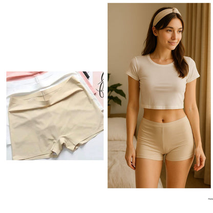 Ice Silk Seamless Boxer Comfortable Stretchable Women Panty.