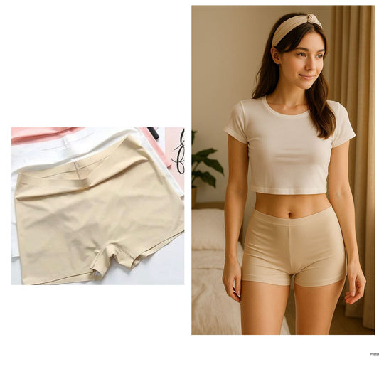 Ice Silk Seamless Boxer Comfortable Stretchable Women Panty.