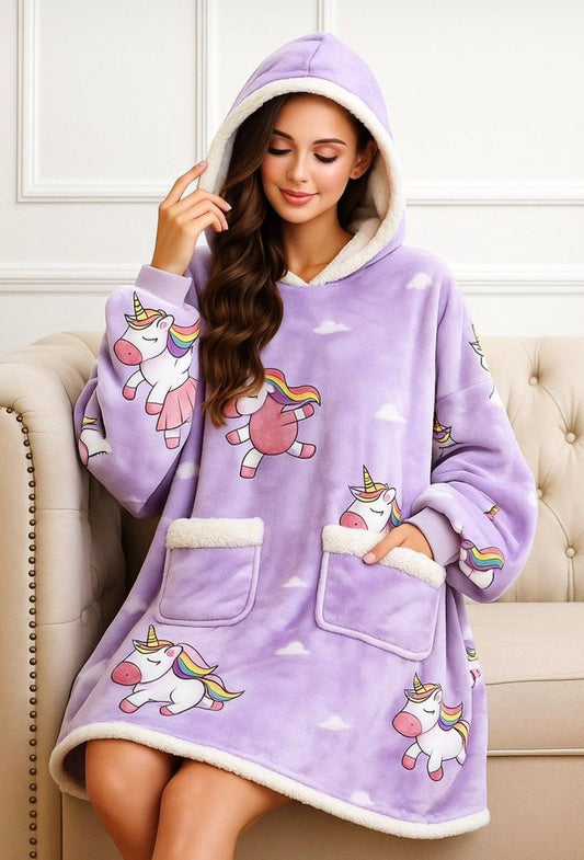 Huggle Oversized Wearable Blanket Hoodie for Men & Women