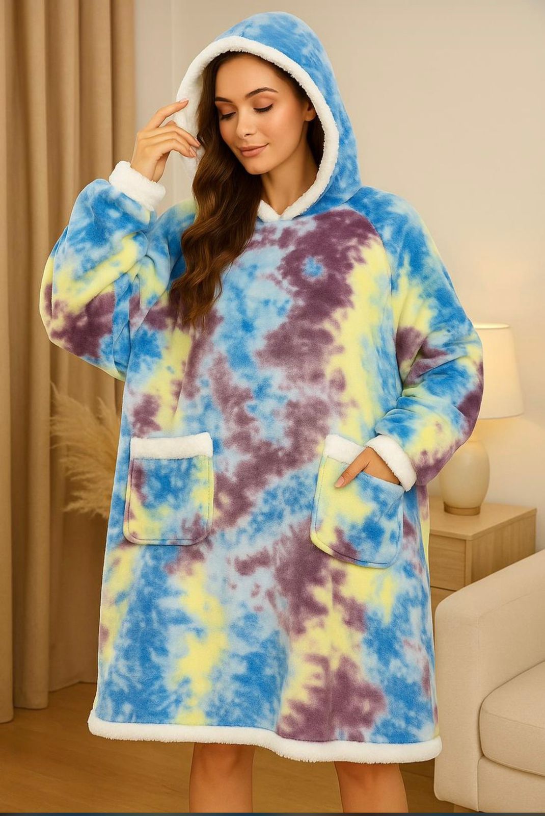Huggle Oversized Wearable Blanket Hoodie for Men & Women