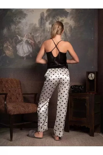 Black Points Pyjama Pants