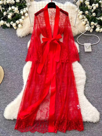 Toucheart Sexy Mesh Nightgown