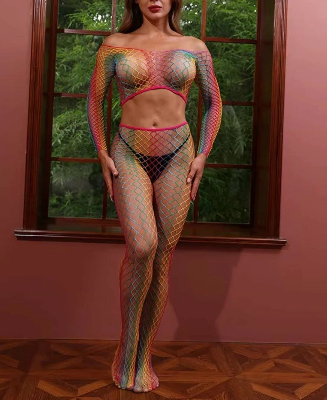 Rainbow Colored Fishnet